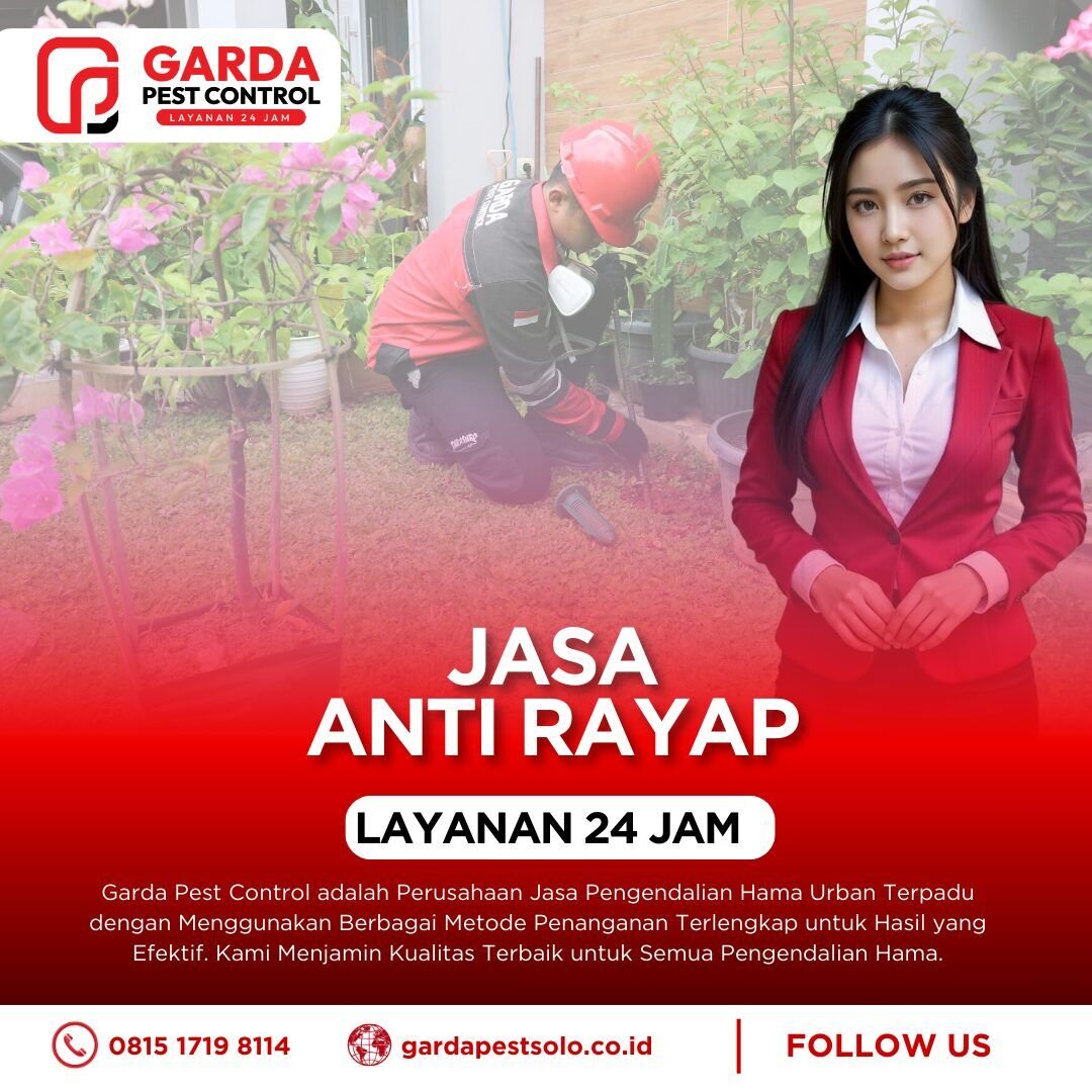 Jasa Anti Rayap di Colomadu Terpercaya Dengan Ribuan Testimoni Puas