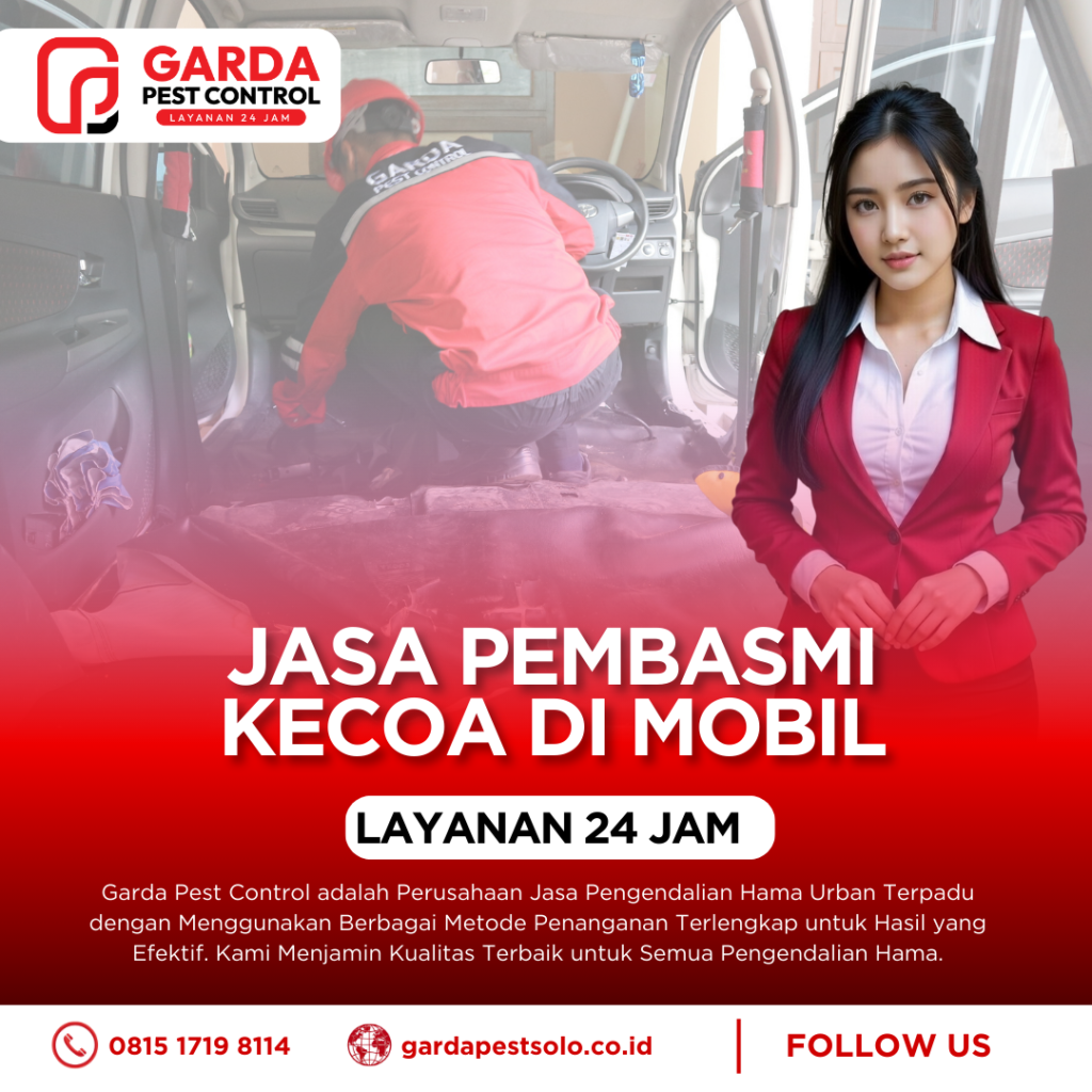 Jasa Pembasmi Kecoa di Mobil Solo