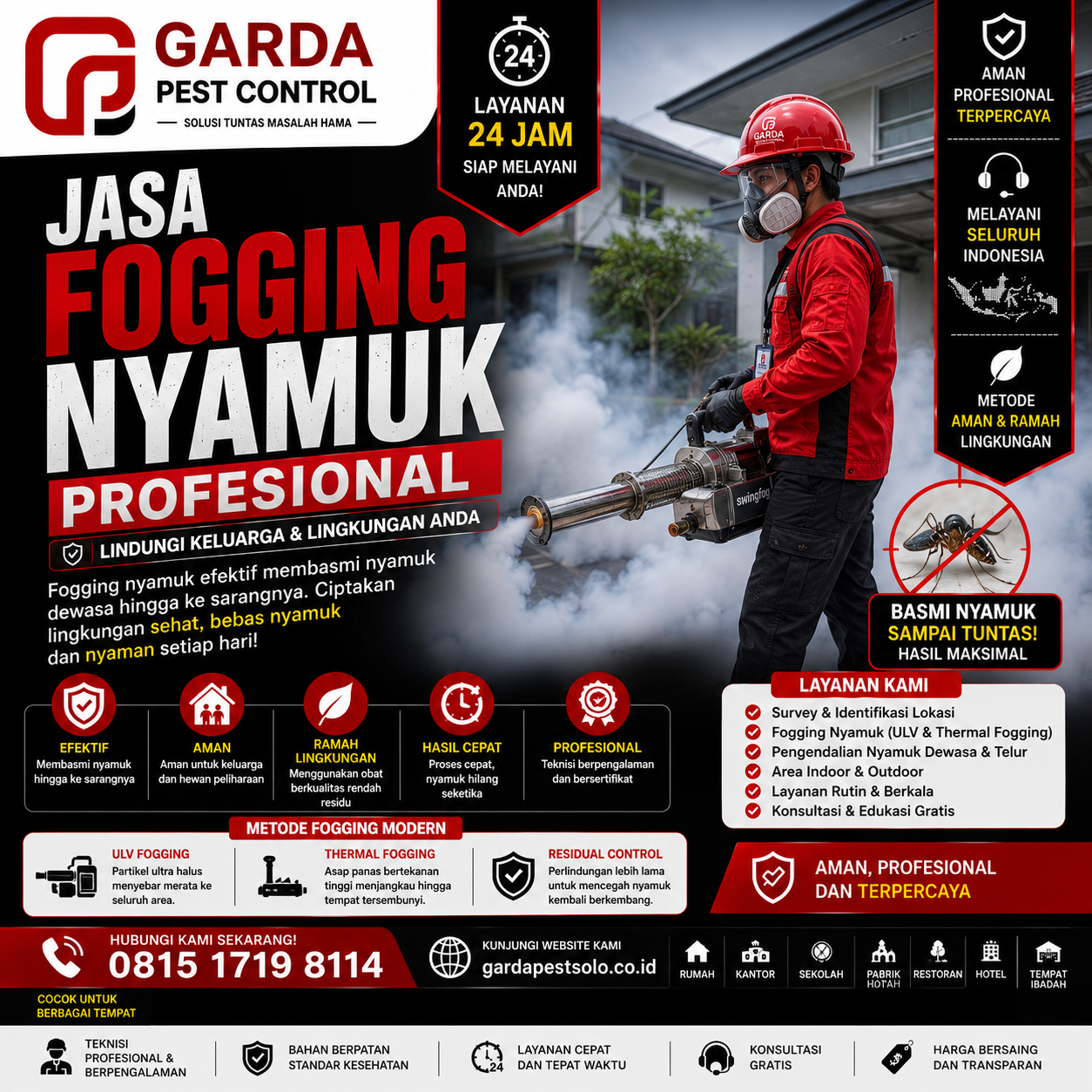 Jasa Fogging Rumah Solo: Solusi Efektif & Aman dari Garda Pest Control