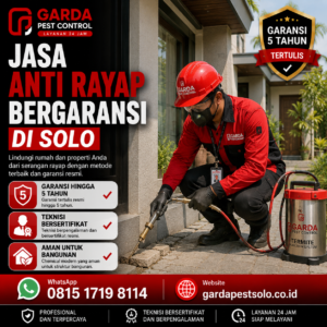 Jasa Pembasmi Rayap Solo Kota hingga Kabupaten Sekitar