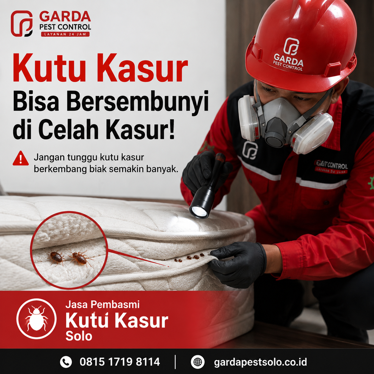 Jasa Pembasmi Kutu Kasur Solo Profesional dan Bergaransi Resmi