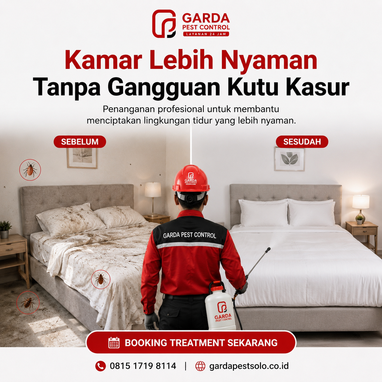 Jasa Pembasmi Kutu Kasur Solo Untuk Hotel Dan Kost: Solusi Tuntas Bebas Serangga Kasur