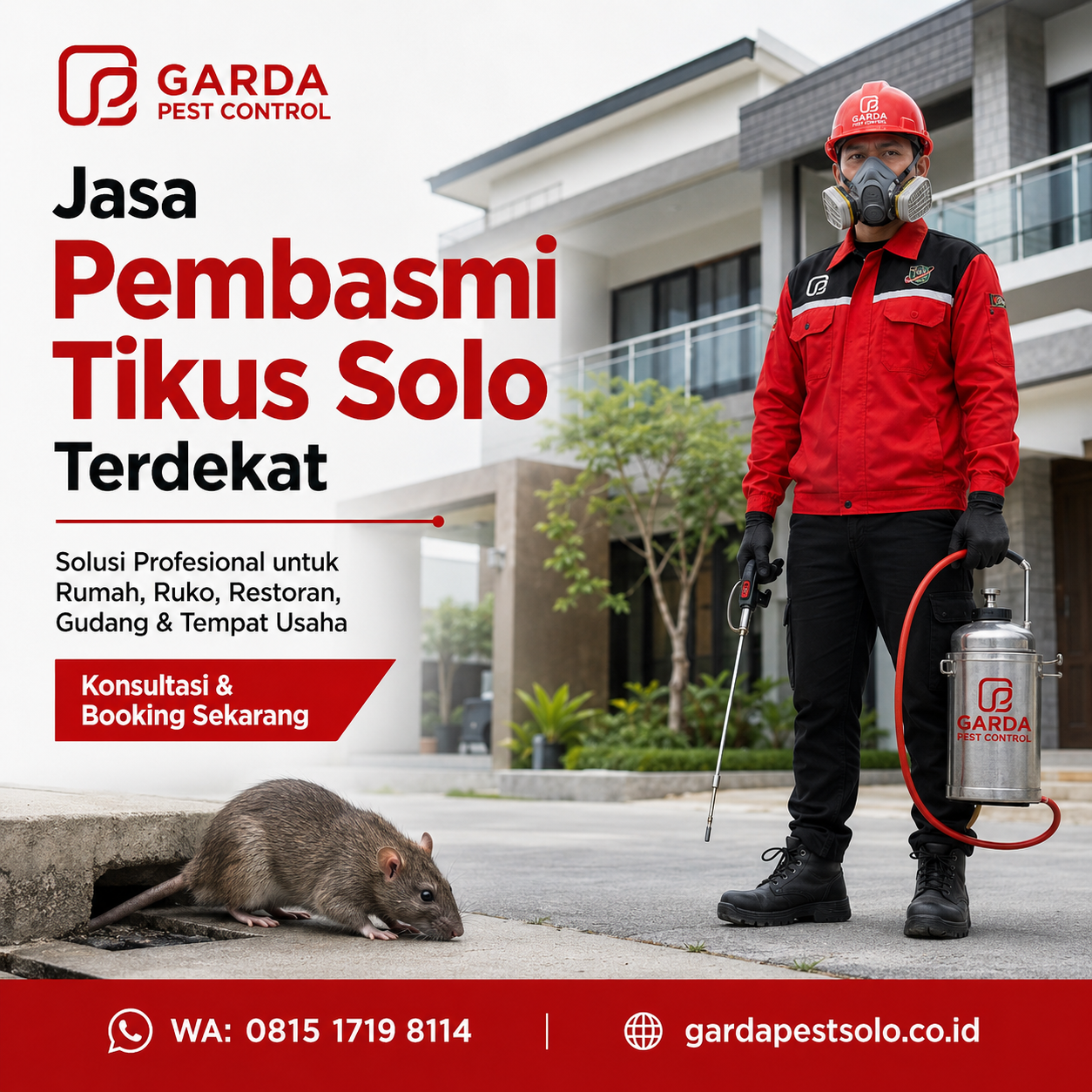 Layanan Jasa Basmi Tikus Solo Terpercaya untuk Rumah dan Tempat Bisnis - Garda Pest Control