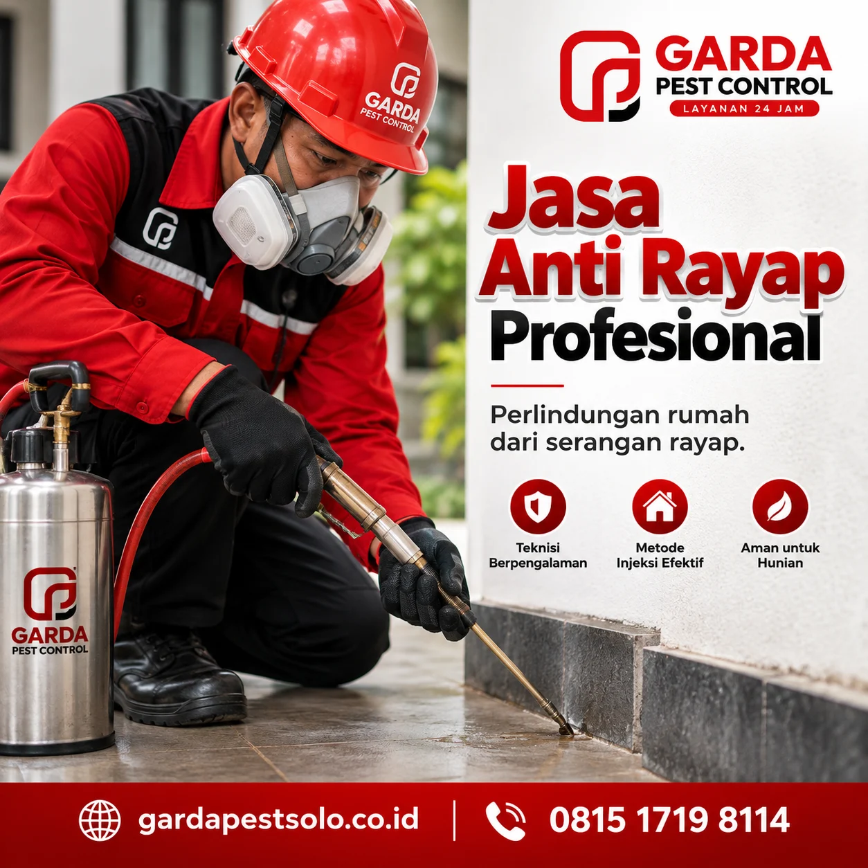 Biaya Jasa Anti Rayap per Meter Solo